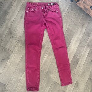 Miss Me Women's Skinny Jeans in Red